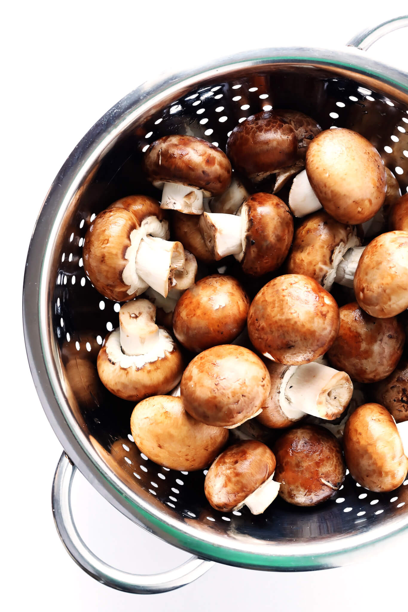 Bowl of baby bella (cremini) mushrooms