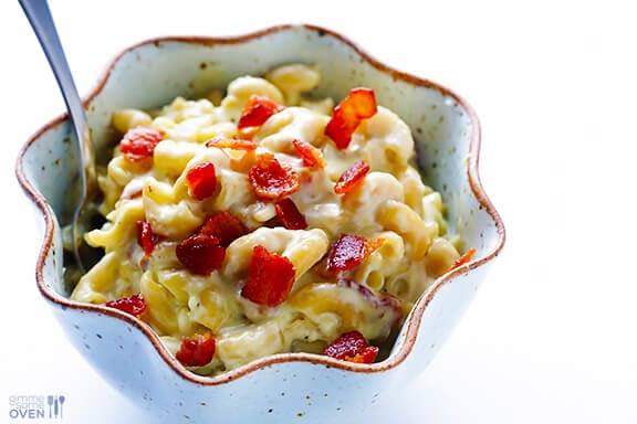 Blue Cheese Bacon Macaroni and Cheese | gimmesomeoven.com