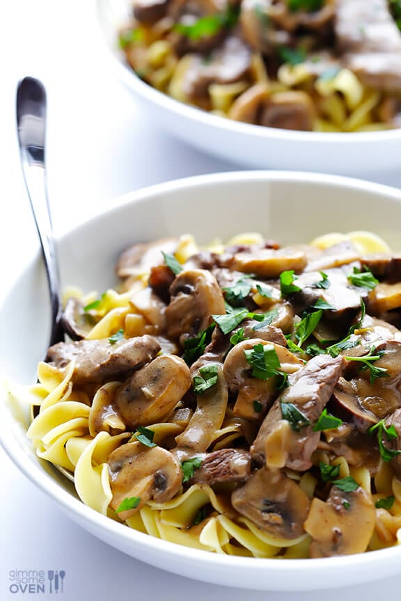 This 30-minute easy beef stroganoff recipe is comfort food at its best ...