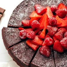 3-Ingredient Flourless Chocolate Cake