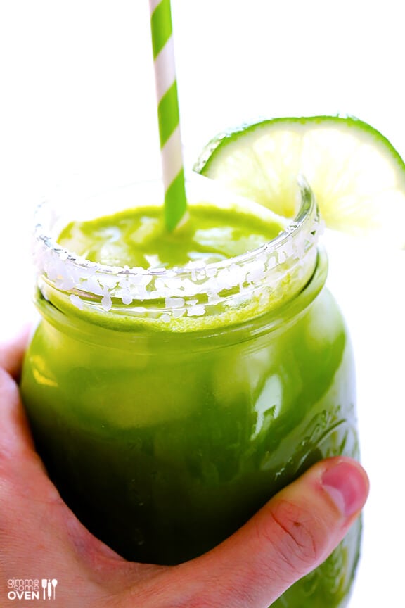 5-Minute Green Margaritas Recipe | gimmesomeoven.com