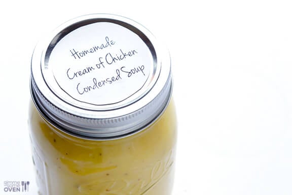 Homemade Cream of Chicken Soup -- perfect for soups and casseroles and SO easy to make homemade! | gimmesomeoven.com