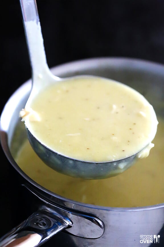 Homemade Cream of Chicken Soup -- perfect for soups and casseroles and SO easy to make homemade! | gimmesomeoven.com