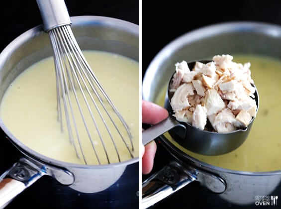 Homemade Cream of Chicken Soup -- perfect for soups and casseroles and SO easy to make homemade! | gimmesomeoven.com