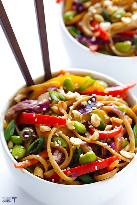 Rainbow Peanut Noodles 10