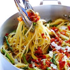 5-Ingredient Bacon Asparagus Pasta-image