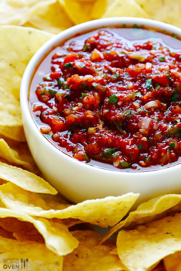 Restaurant-Style Salsa | gimmesomeoven.com