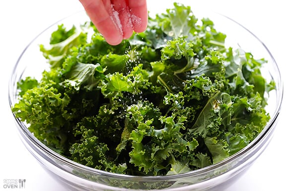 Sea Salt and Vinegar Kale Chips | gimmesomeoven.com #vegan #glutenfree