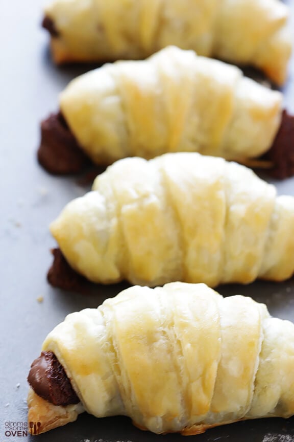 3 Ingredient Nutella Croissants Breakfast Recipe