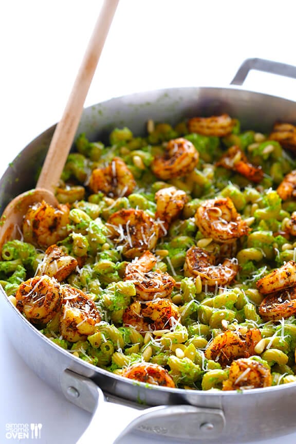 Asparagus Spinach Pesto Pasta 6