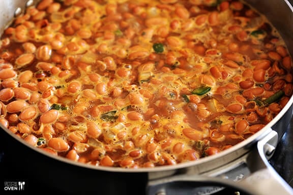 Drunken Beans (Frijoles Borrachos) | gimmesomeoven.com #mexican 