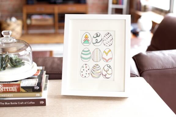 Easy DIY Egg Prints | www.gimmesomeoven.com/style