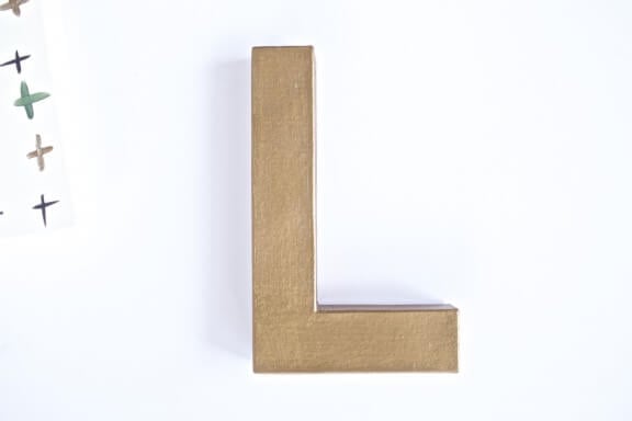 DIY Geometric Letter Art | www.gimmesomeoven.com/style