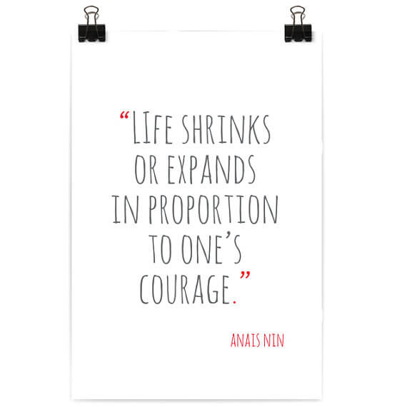 Courage Print