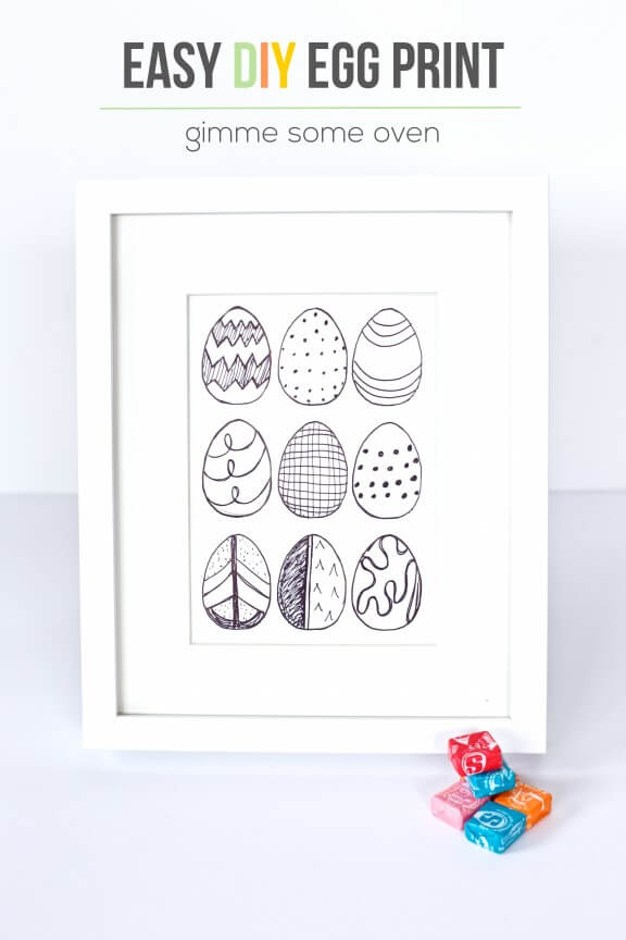 Easy DIY Egg Prints | www.gimmesomeoven.com/style