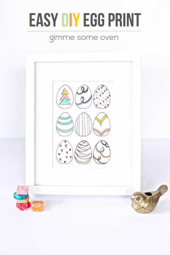 Easy DIY Egg Prints | www.gimmesomeoven.com/style