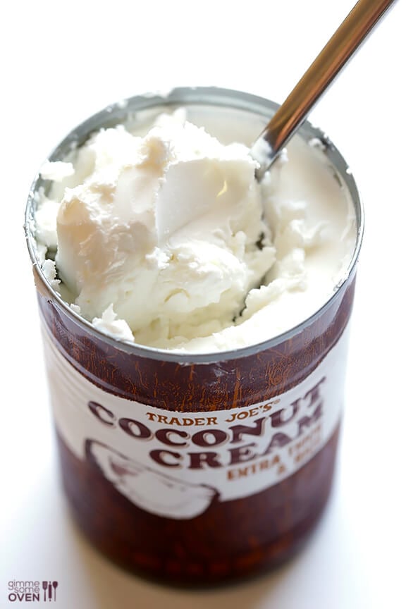 How To Make Coconut Whipped Cream -- grab a can of coconut milk and join the party! | gimmesomeoven.com #vegan #diy