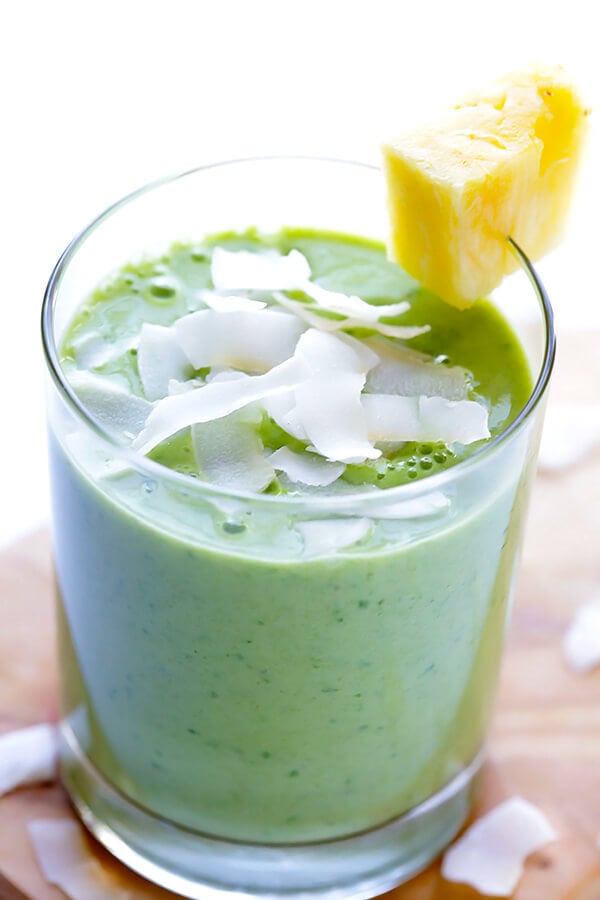 Green Pina Colada Smoothie | Gimme Some Oven