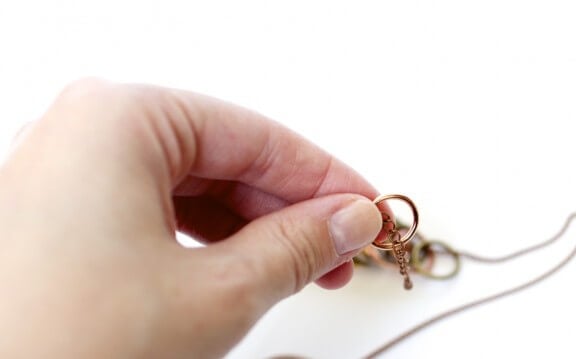 DIY Metal Ring Necklace | www.gimmesomeoven.com/style