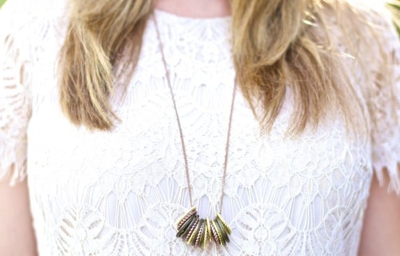 DIY Metal Ring Necklace | www.gimmesomeoven.com/style