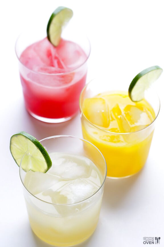Skinny Margaritas + How To Make A Skinny Margarita Bar | gimmesomeoven.com #cocktail #drink