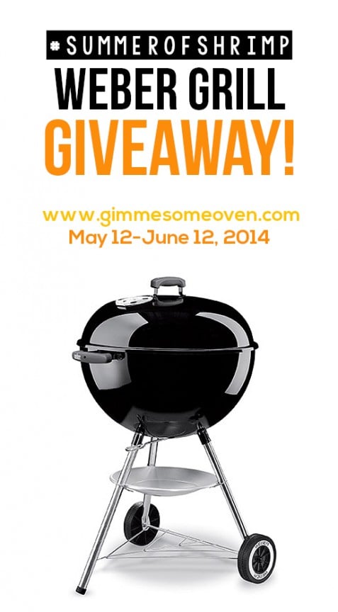 Weber Grill Giveaway | gimmesomeoven.com #SummerofShrimp #Giveaway