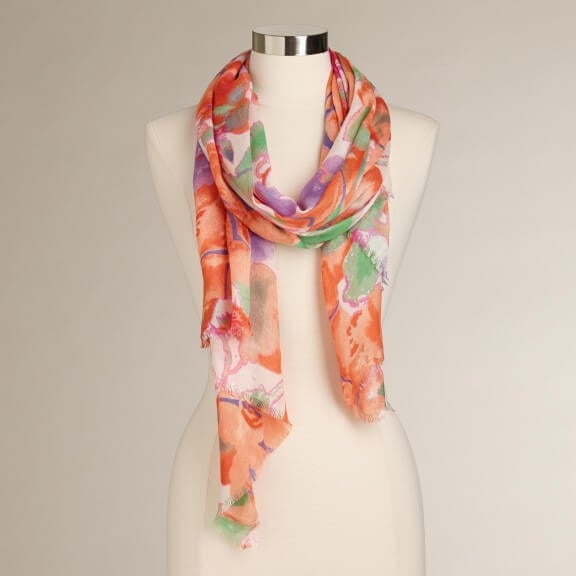 Floral Infinity Scarf 