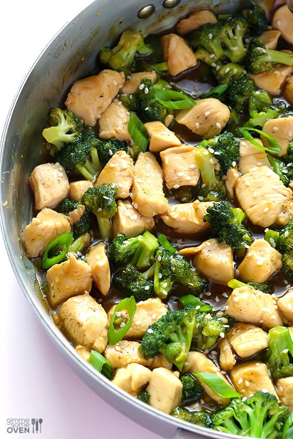 12-Minute Chicken and Broccoli | gimmesomeoven.com #glutenfree