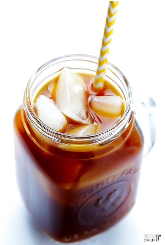 Iced Coffee and Sunshine Cup, Iced Coffee Glass Cup, Cute