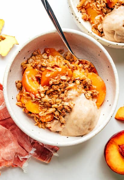 Ginger Peach Crisp