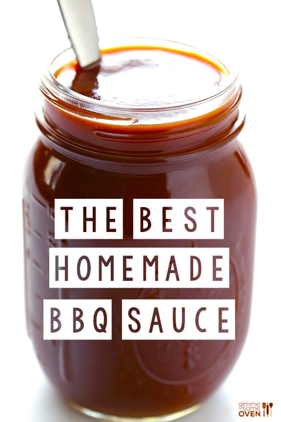 Homemade BBQ Sauce Recipe | gimmesomeoven.com #bbq #glutenfree #vegan