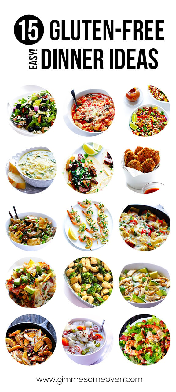 15 Gluten Free Easy Dinner Ideas | gimmesomeoven.com #dinner #recipe #glutenfree #gf