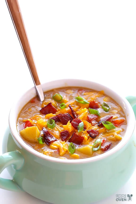 Bacon Corn Chowder | gimmesomeoven.com #soup #recipe