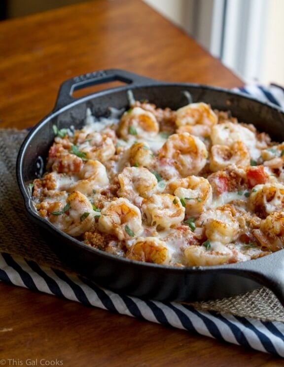 Cajun Shrimp and Quinoa Casserole | thisgalcooks.com