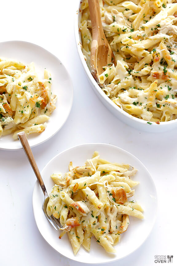 Chicken Alfredo Baked Ziti Gimme Some Oven