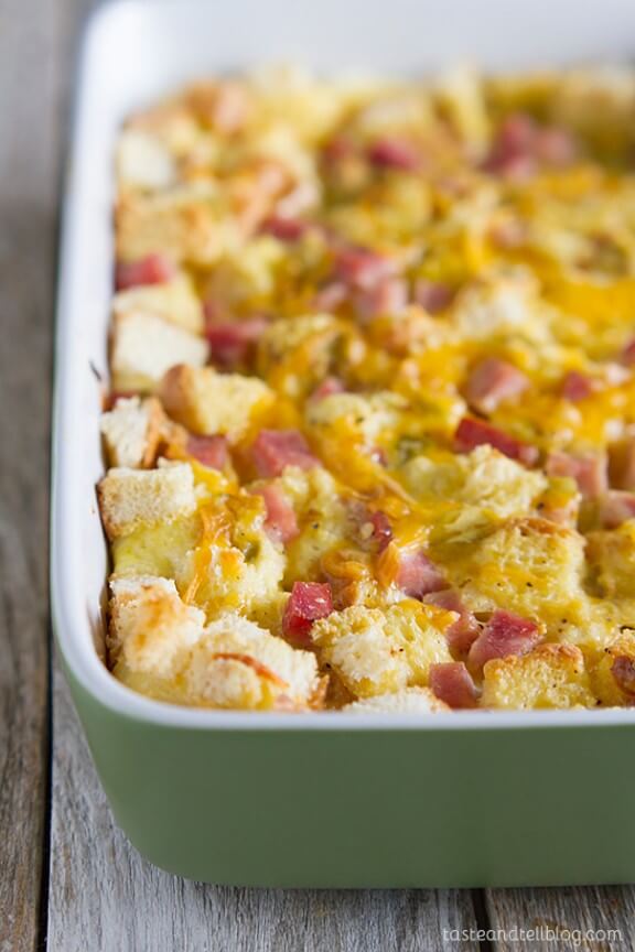 Ham and Cheese Breakfast Casserole | tasteandtellblog.com