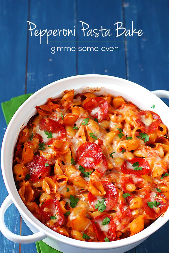 Pepperoni Pasta Bake | gimmesomeoven.com