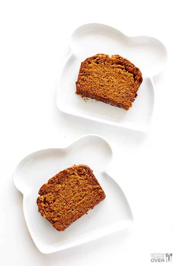 Coconut Oil Pumpkin Bread | gimmesomeoven.com #fall #recipe