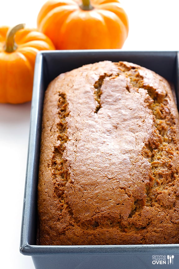 Coconut Oil Pumpkin Bread | gimmesomeoven.com #fall #recipe