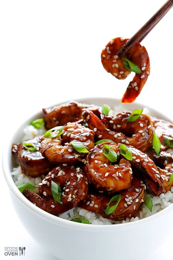 Easy Hoisin Shrimp | gimmesomeoven.com