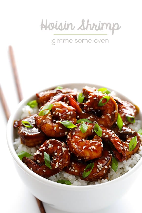 Easy Hoisin Shrimp | gimmesomeoven.com