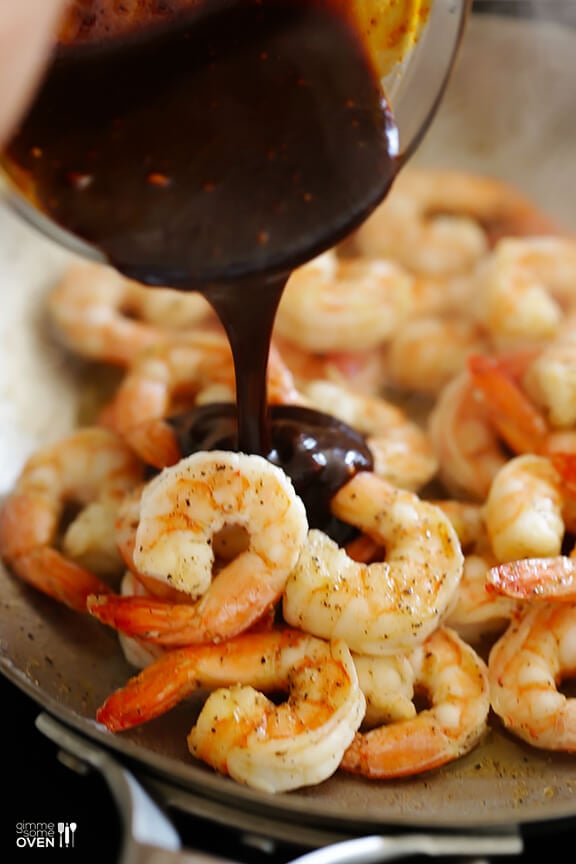 Easy Hoisin Shrimp | gimmesomeoven.com