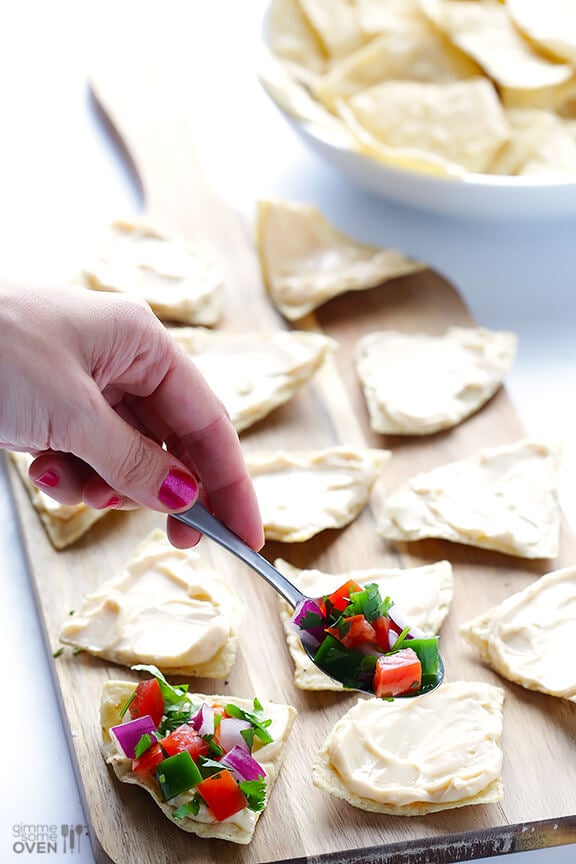 Pico Nacho Bites | gimmesomeoven.com #appetizer #snack