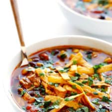 Slow Cooker Chicken Enchilada Soup-image