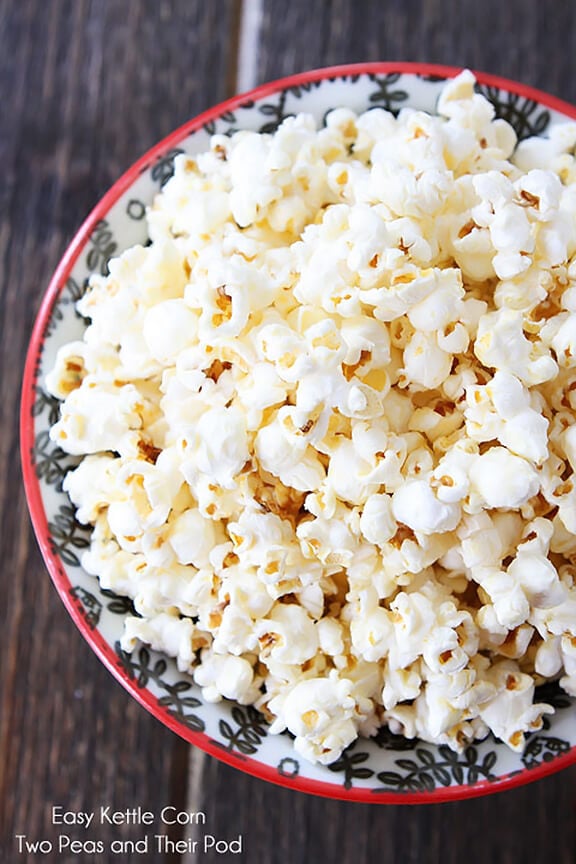 Easy Kettle Corn | twopeasandtheirpod.com