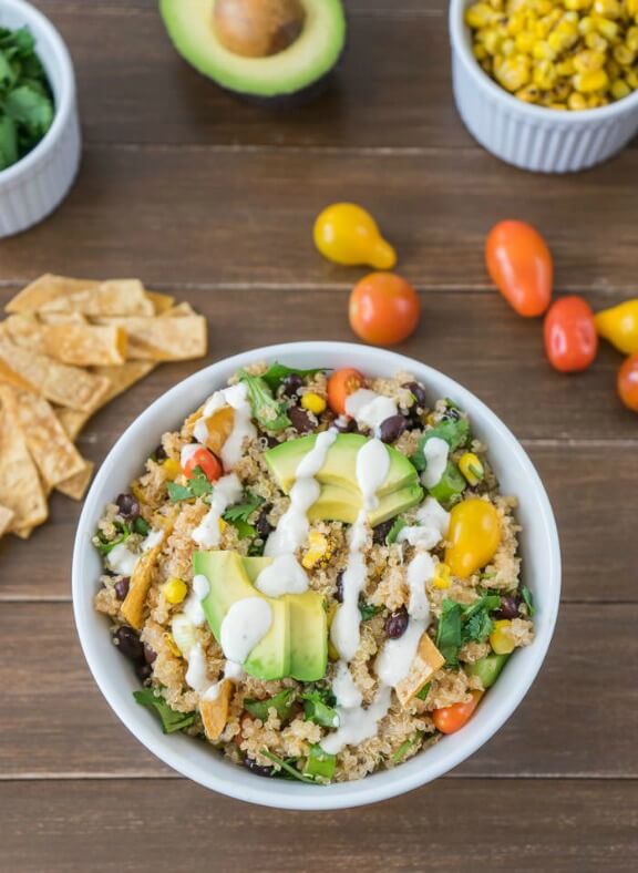 Spicy Quinoa Taco Bowl | oneingredientchef.com