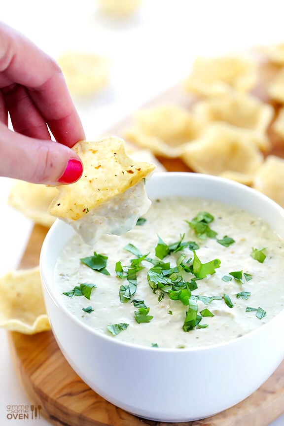 2-Ingredient Queso Dip -- ready to go in 5 minutes, and so irresistibly good! | gimmesomeoven.com #appetizer #gameday