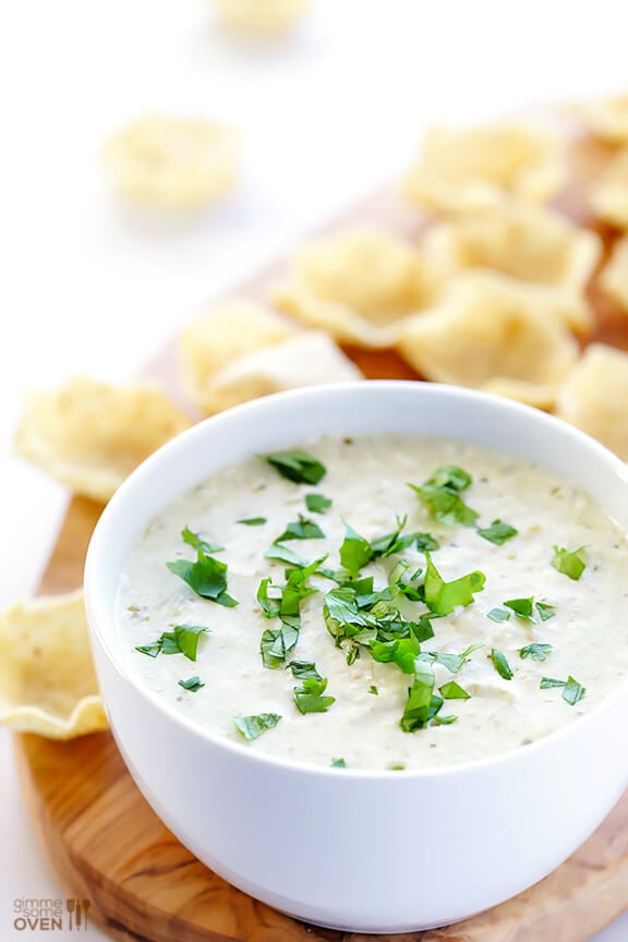 2-Ingredient Queso Dip -- ready to go in 5 minutes, and so irresistibly good! | gimmesomeoven.com #appetizer #gameday