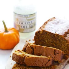 Coconut Oil Pumpkin Bread
