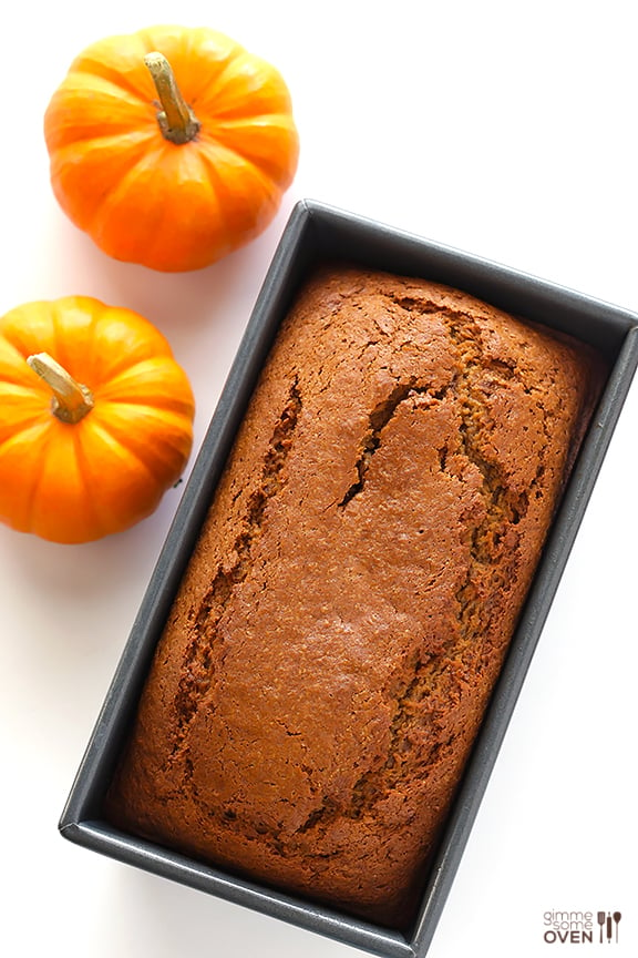 Coconut Oil Pumpkin Bread | gimmesomeoven.com #fall #recipe